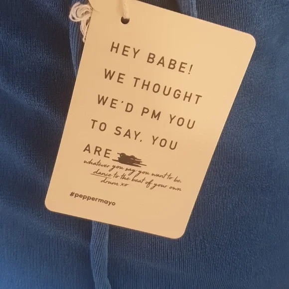 NEW Peppermayo Size 12 Cobalt Blue Stretch Dress - Picture 7 of 11